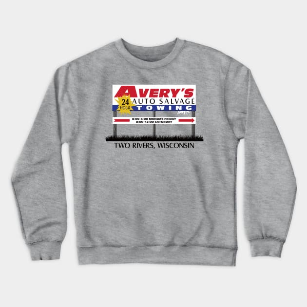 Steven Avery Auto Salvage - Making a Murderer Crewneck Sweatshirt by nicklower